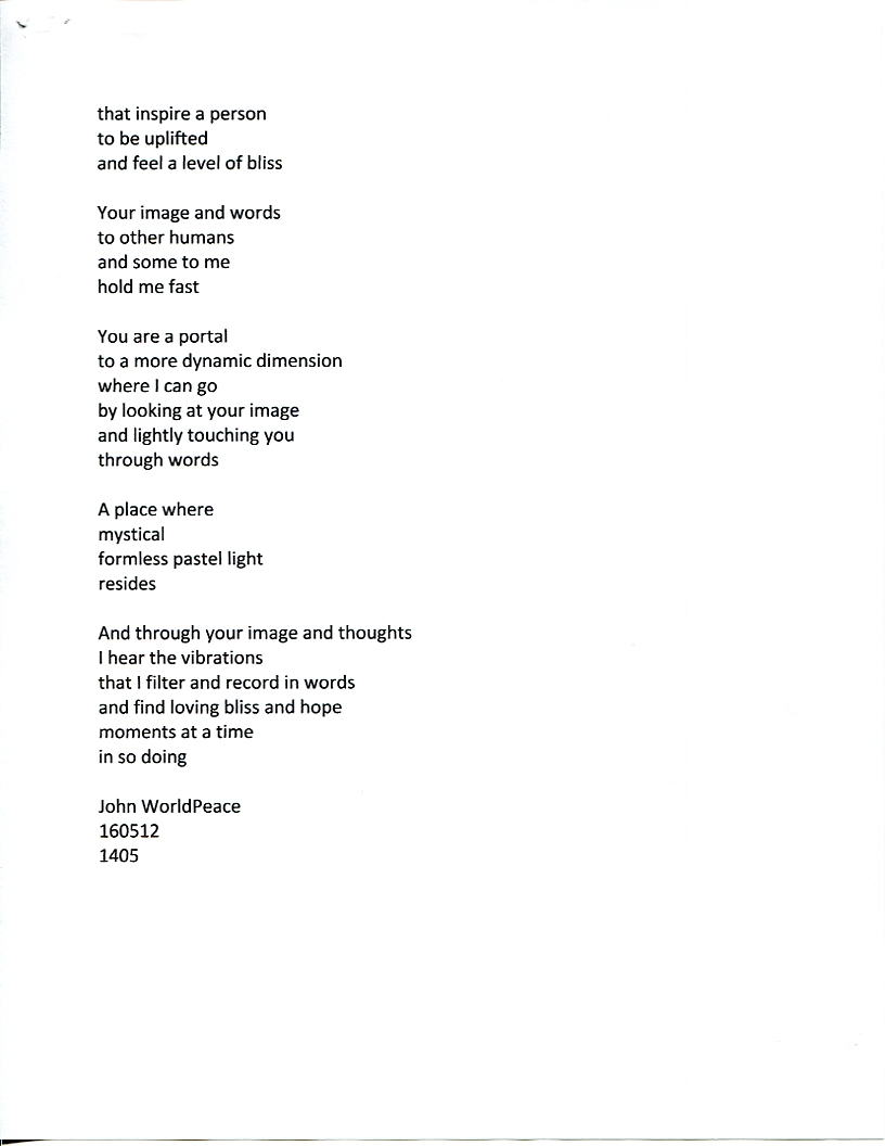 John WorldPeace Poems 2016