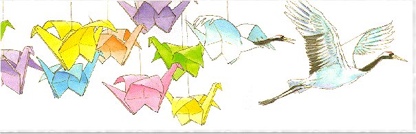 [Paper Cranes to Real Crane]